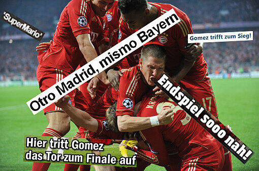 Mario Gomez der Held, das Tor zum Finale ein großer Spalt offen: der Tenor der Presse nach dem Sieg des FC Bayern München über Real Madrid
