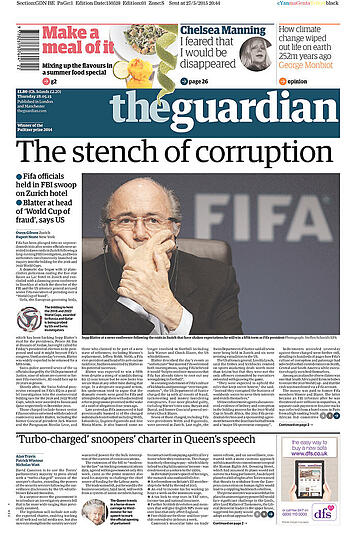 "Hau ab, Blatter", "Die Fifa als Mafia", "Arschlochtest": Die internationale Presse über den FIFA-Skandal. Pressestimmen zum Druchklicken...