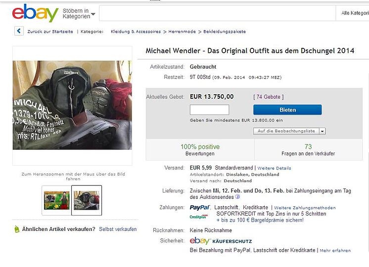 ...der Preis bei 13750 Euro! Tendenz steigend.