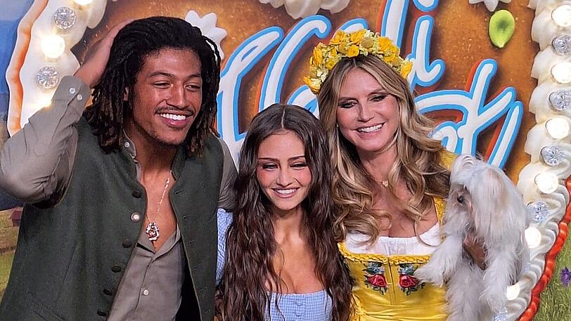 Heidi Klum mit ihren Kindern Leni und Henry Heidi Klum mit ihren Kindern Leni und Henry