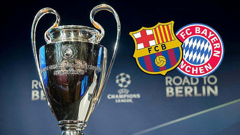 Die Bayern müssen im Halbfinal-Hinspiel gegen Barca zuerst auswärts ran. Die Bayern müssen im Halbfinal-Hinspiel gegen Barca zuerst auswärts ran.