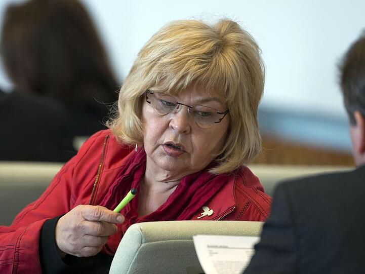 Die damalige Abgeordnete im Landtag von Mecklenburg-Vorpommern, Barbara Borchardt (Die Linke).