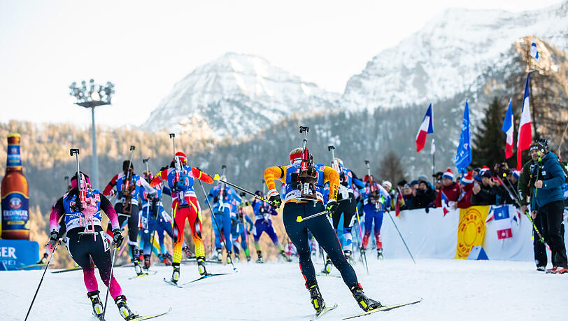 Deutschlands Biathlon-Mekka: die Chiemgau-Arena in Ruhpolding.
