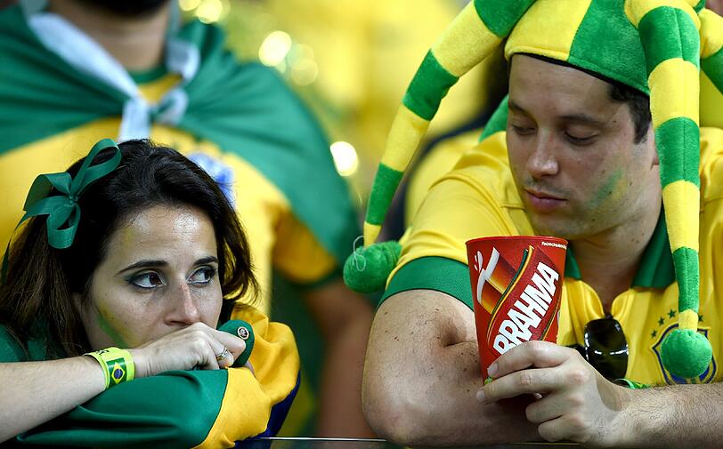 Aus der Traum für die Brasilianer: So reagieren die Fans auf die Blamage gegen Deutschland im Halbfinale