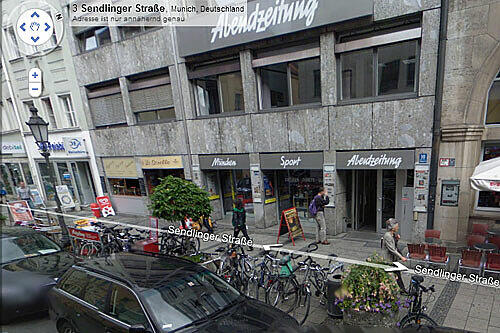 Bei Google Street View steht das Gebäude der AZ noch in der Sendlinger Straße