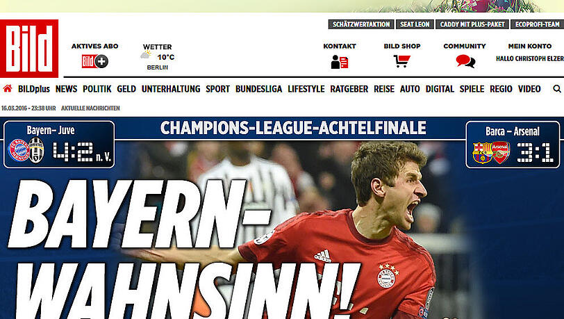 Für die "BILD" sind ganz klar die Joker Thiago und Coman die Gewinner des Spiels. Für die "BILD" sind ganz klar die Joker Thiago und Coman die Gewinner des Spiels.