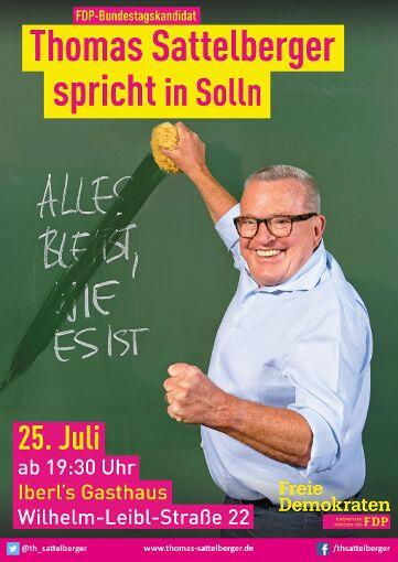 Thomas Sattelberger Plakat