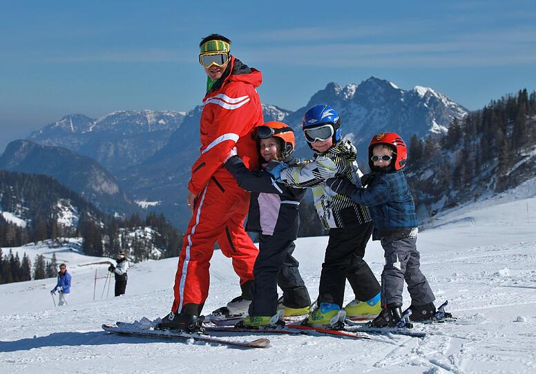 Bestes Familienskigebiet Österreichs: die Almenwelt Lofer.