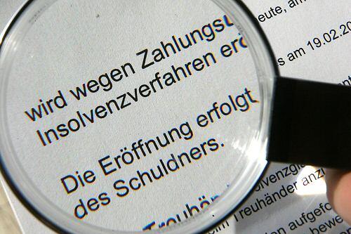 Insolvenzbeschluss eines Amtsgerichtes
