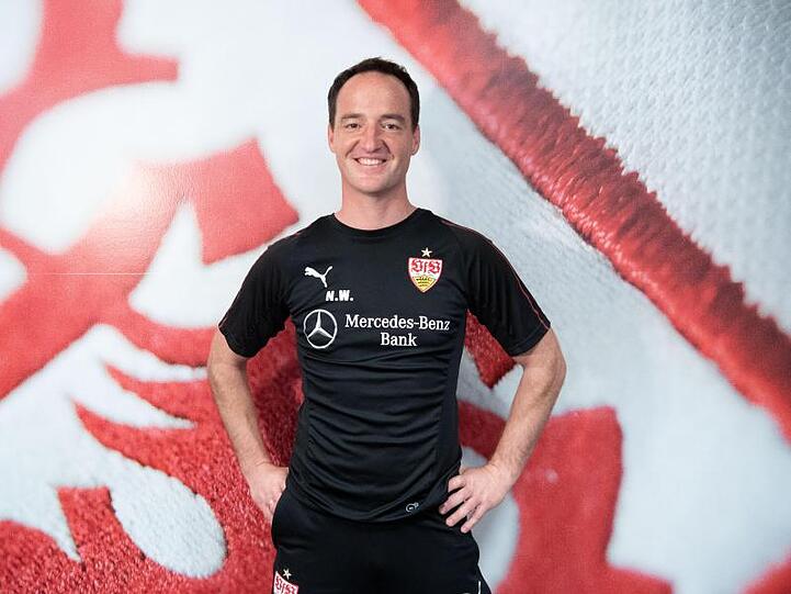Nico Willig wird beim VfB Stuttgart als Interimscoach vorgestellt.