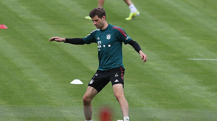 Trainiert wieder an der Säbener Straße: Thomas Müller. (Archivbild)