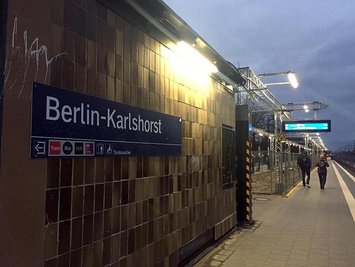 Der S-Bahnhof Berlin Karlshorst.