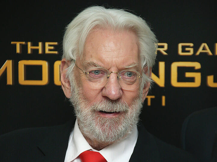 Donald Sutherland bei der Premiere seines neuesten Films "Die Tribute von Panem - Mockingjay: Teil 1"