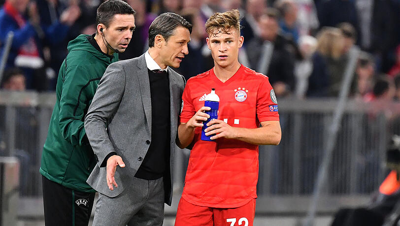 Joshua Kimmich (r.) und Niko Kovac zu gemeinsamen Zeiten beim FC Bayern.