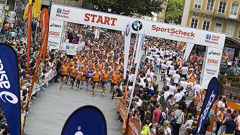 Start und Ziel des 37. Münchner Stadtlaufs.