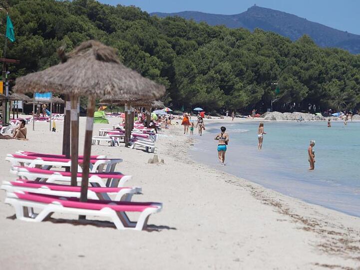 Ein Strand im Norden von Mallorca.