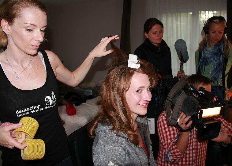 Bilder vom Shooting aus Hamburg: So ist der Deutsche Bauernkalender 2013 entstanden