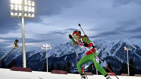 Darya Domratschewa ist Magdalena Neuners
Nachfolgerin als Biathlon-Olympiasiegerin in der Verfolgung.