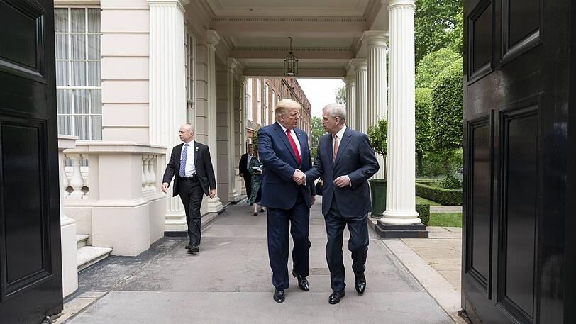 Einander völlig unbekannt? Donald Trump und Prinz Andrew erst im Juni dieses Jahres
