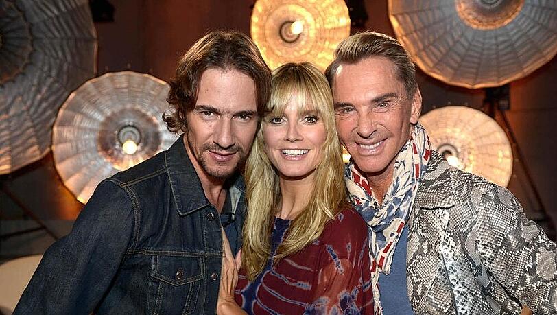 Die drei Musketiere: Thomas Hayo (v.l.), Heidi Klum und Wolfgang Joop Die drei Musketiere: Thomas Hayo (v.l.), Heidi Klum und Wolfgang Joop
