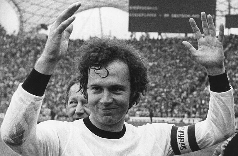 Der "Kaiser", Franz Beckenbauer, holte 1974 den zweiten WM-Titel für die DFB-Elf.