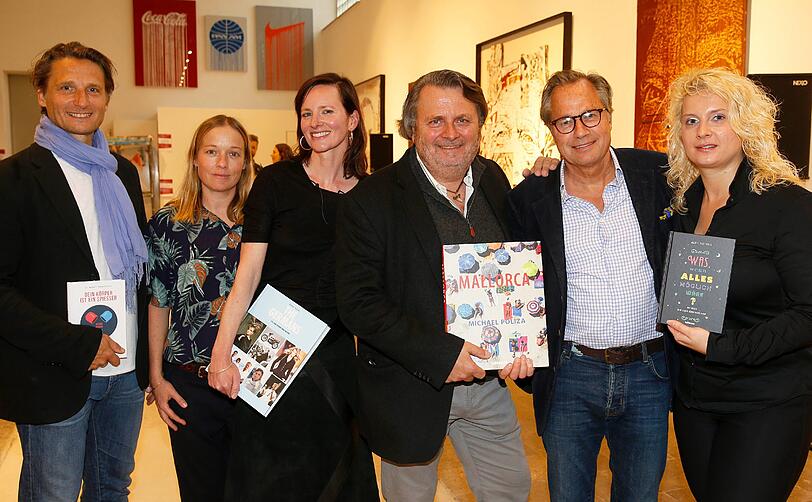 Dr. Markus Baumgartner, Nina Zywietz, Silke Wichert, Michael Poliza, Hendrik TeNeues und Magic Viktoria