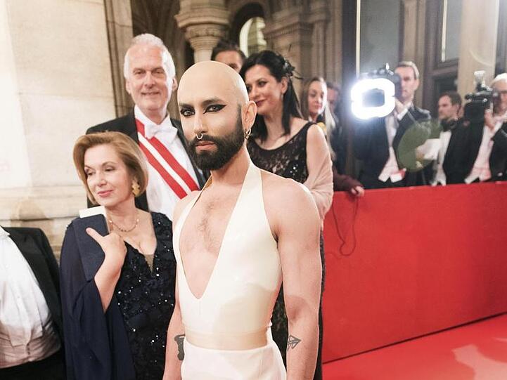 Conchita zog viele Blicke auf sich.