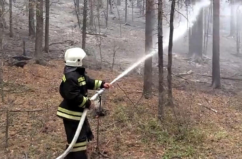 In Sibirien brennen rund 140.000 Hektar Wald.