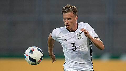 Yannick Gerhardt im U-21-Länderspiel Deutschland gegen Slowakei am 2. September in Kassel.
