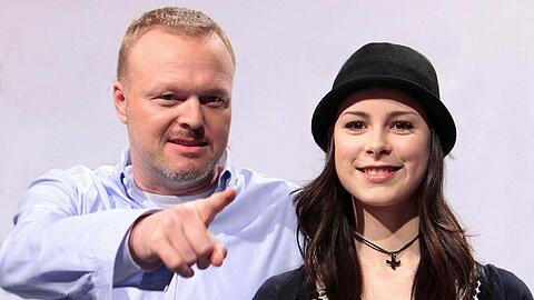 Lena Meyer-Landrut und Stefan Raab im Jahr 2010 - nach ihrem ESC-Gewinn.