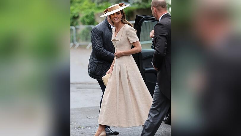 Prinzessin Kate bei der Hochzeit von Peter Phillips. Prinzessin Kate bei der Hochzeit von Peter Phillips.