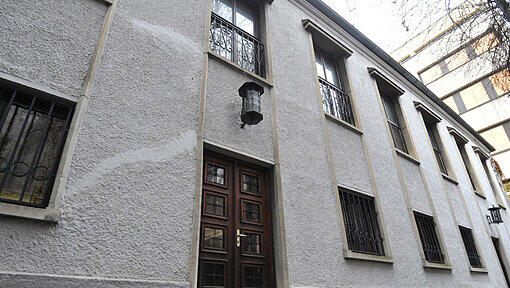 Fassade der alten Münchner Synagoge in der Reichenbachstraße, aufgenommen am 04.01.2013. Fassade der alten Münchner Synagoge in der Reichenbachstraße, aufgenommen am 04.01.2013.