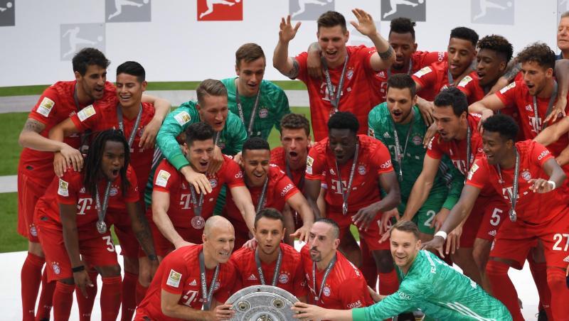 Die Bayern-Spieler feiern den 29. Meistertitel. Die Bayern-Spieler feiern den 29. Meistertitel.