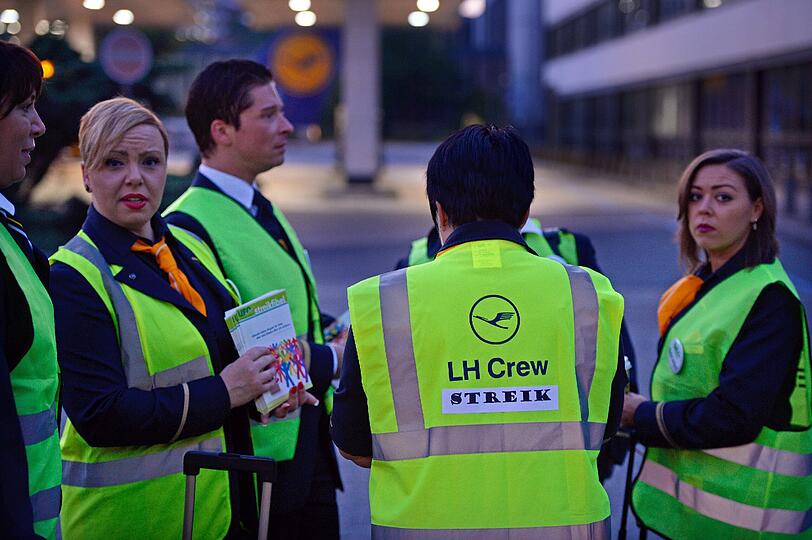 Streik der UFO in Frankfurt am Main - die Bilder