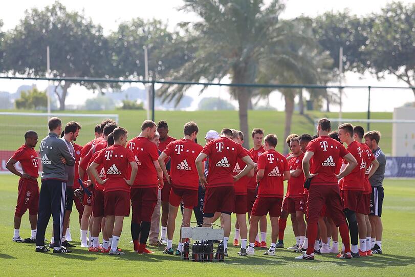 Die Bayern in der Wüste: Sehen Sie hier die besten Bilder des Trainingslagers in Doha.