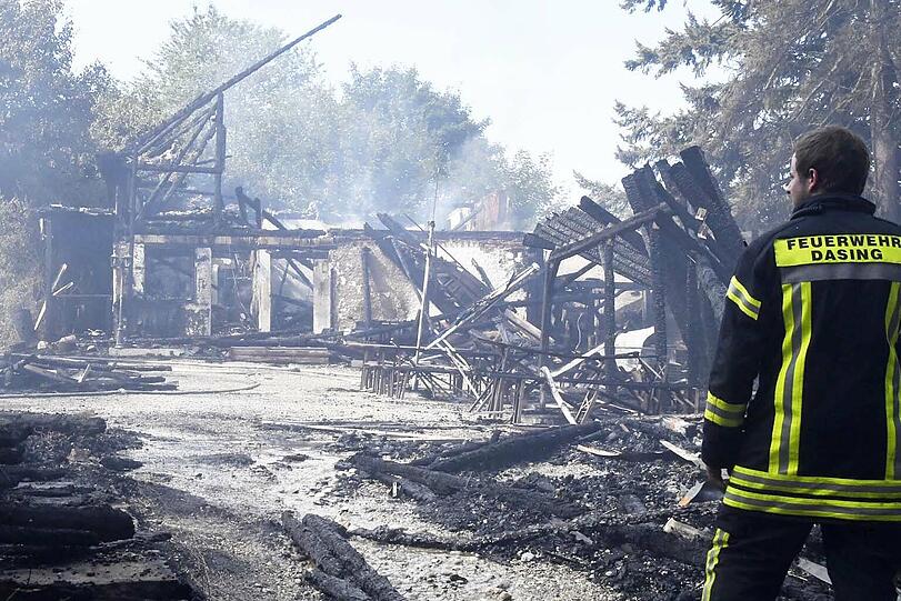 Durch den Brand im Freizeitpark bei Augsburg entstand ein Schaden in Millionenhöhe.