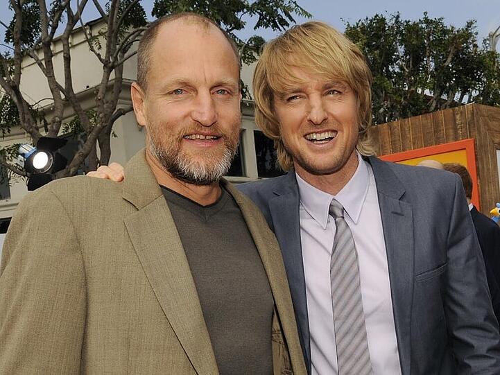 Woody Harrelson (l.) und Owen Wilson bei der Premiere von "Free Birds" in Los Angeles