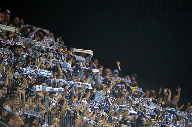 Runde 1800 Fans sind mit nach Aalen gereist, um die Mannschaft zu unterstützen.