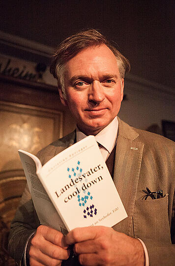 Christian Springer bei der Lesung seines Briefes, der als Buch erschienen ist.