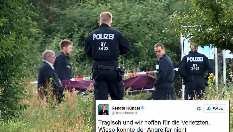 Polizeikritik als Reaktion auf einen Amoklauf: Mit ihrem Tweet sorgte Renate Künast für Aufregung. Polizeikritik als Reaktion auf einen Amoklauf: Mit ihrem Tweet sorgte Renate Künast für Aufregung.