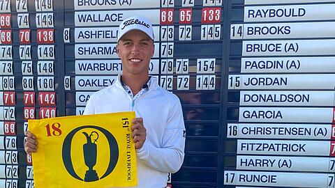Golfer Tiger Christensen vom Hamburger Golf Club.