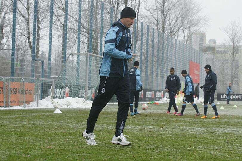 Der Neuzugang ist da: Rob Friend bei seinem ersten Training an der Grünwalder Straße am Donnerstag.
