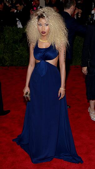 Was für eine Frisur: Nicki Minaj gewohnt schrill
