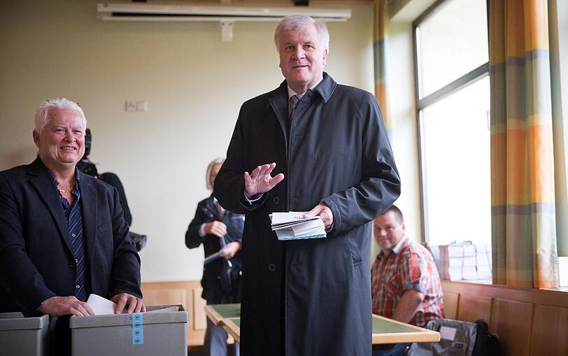 Hier gibt Horst Seehofer seine Stimme bei der Landtagswahl 2013 ab
