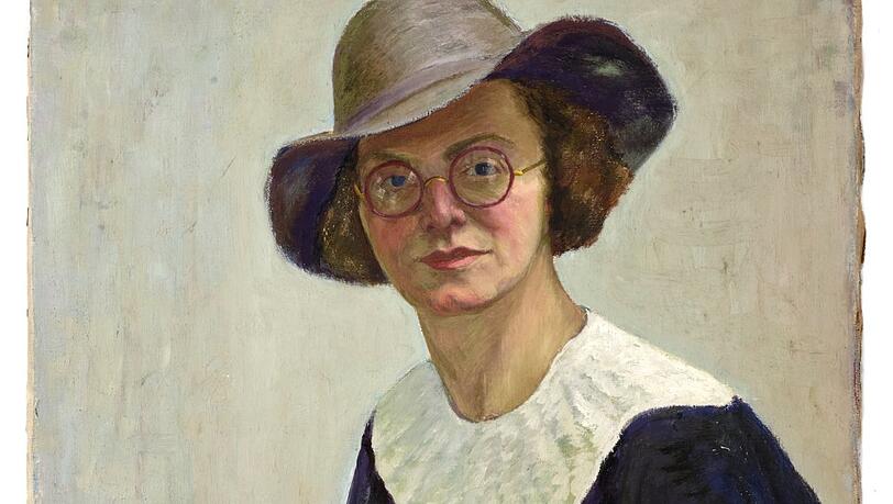 Die Verkäuferin Priska Schluttenhofer, 1935 gemalt von ihrem Lebensgefährten Leonhard Eckertsberger. Die Verkäuferin Priska Schluttenhofer, 1935 gemalt von ihrem Lebensgefährten Leonhard Eckertsberger.