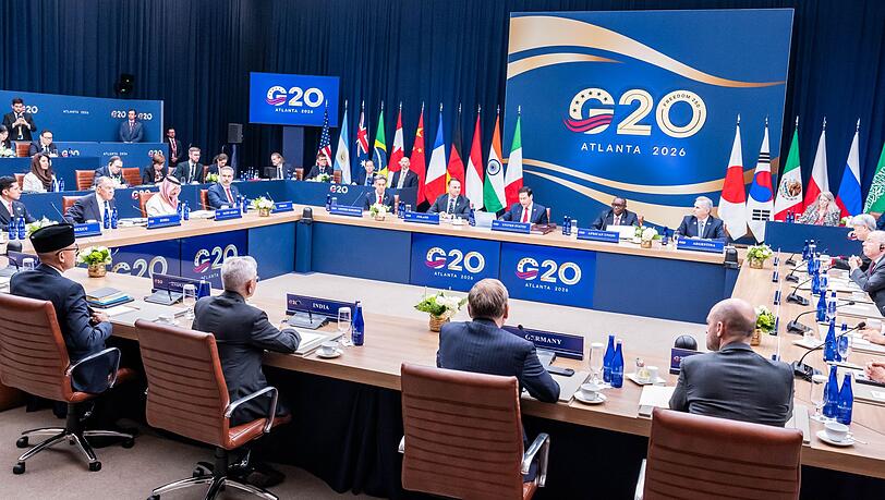 Die Außenminister der G20-Runde der großen Industrie- und Schwellenländer beraten in Atlanta unter anderem über die Folgen der Kriege in der Ukraine und im Iran. Die Außenminister der G20-Runde der großen Industrie- und Schwellenländer beraten in Atlanta unter anderem über die Folgen der Kriege in der Ukraine und im Iran.