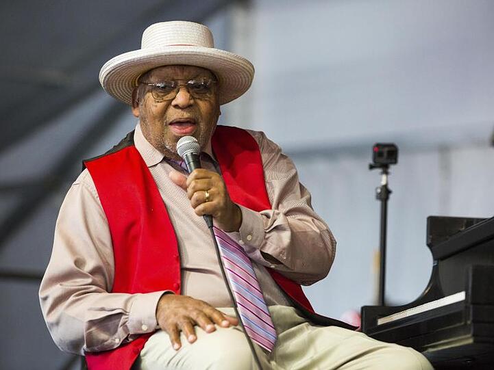 Ellis Marsalis während des New Orleans "Jazz and Heritage Festival" 2019.