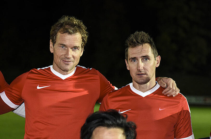 Jens Lehmann (l.) und Miroslav Klose.