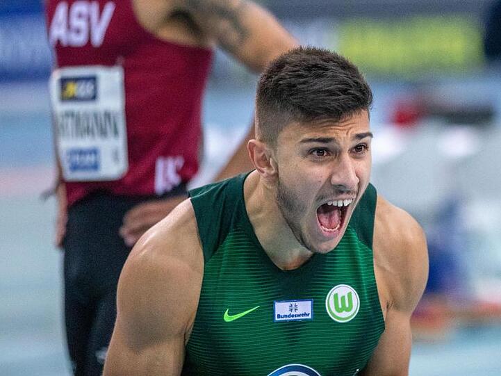 Deniz Almas gewann in Braunschweig die 100 Meter in ganz starken 10,09 Sekunden.