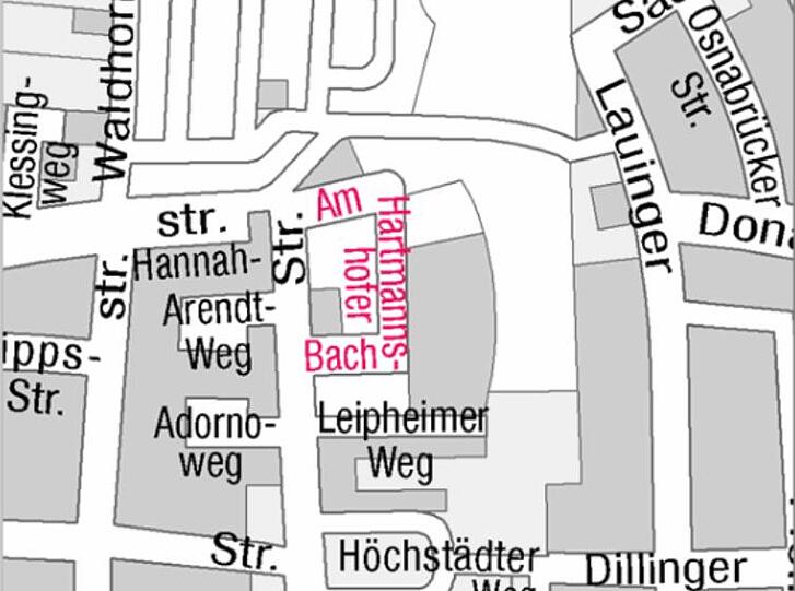 Hier verläuft die Straße.